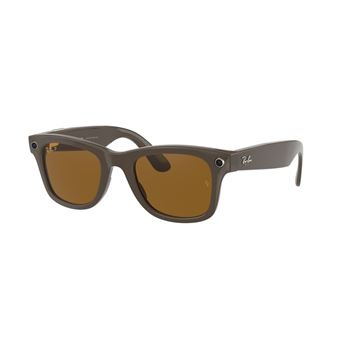 Lunettes de soleil Ray-Ban Stories Wayfarer Marron polarisé