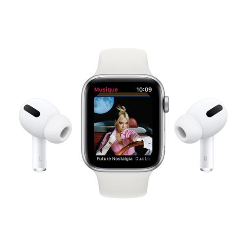 Apple Watch SE GPS, kast van 40 mm spacegrijs aluminium met zwarte  sportband - Fnac.be - Apple Watch