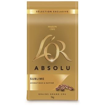Cafe En Grain Maison Du Cafe L Or Absolu Sublime 1 Kg Intensite 6 Achat Prix Fnac