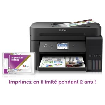 Imprimante multifonction 4-en-1 Epson EcoTank ET-4750 Unlimited Noir
