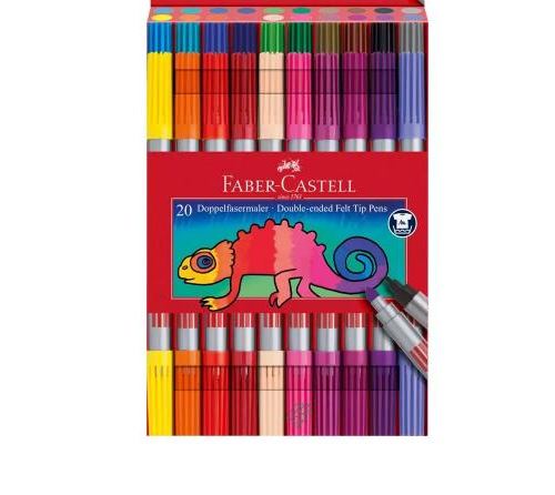 Faber Castell Feutres à deux pointes 20x - vue 1