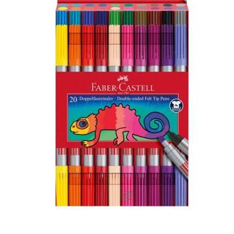 Set de 20 feutres Faber-Castell Double pointe