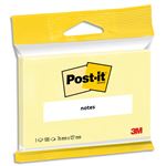 Sachet 1 bloc de 100 feuilles Post-It 7,6 x 12,7 cm Jaune