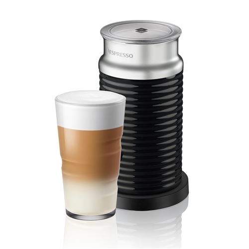 Nespresso Aeroccino 3 - Mousseur à Lait électrique Rouge, Capacité 120 Ml (mousse) / 240 Ml (lait Chaud)