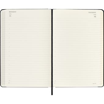 Agenda civil journalier Moleskine Grand Format Noir