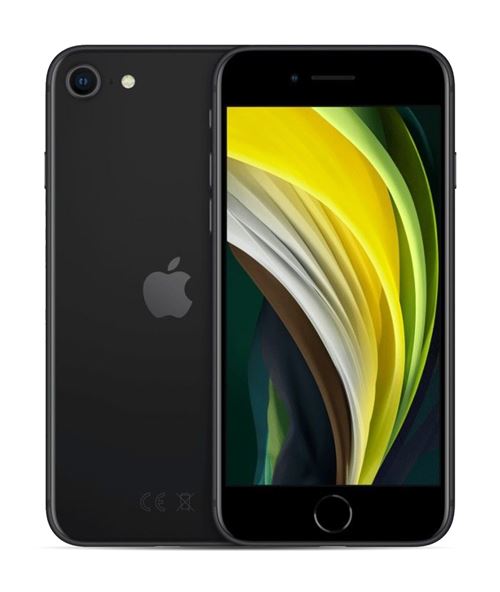Apple iPhone SE 2e génération 2020 4,7 64 Go Double SIM Noir Reconditionné Grade A Reborn