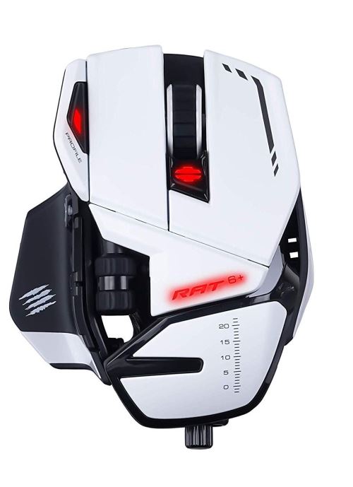 Mad Catz R.A.T. 6+ Optisch Gaming Muis met Draad Wit