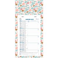 Calendrier mensuel Exacompta Mini Labo 2026 16 x 33 cm Modèle aléatoire