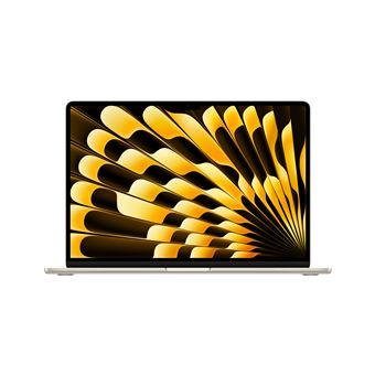 Apple MacBook Air 15,3" 256Go SSD 8Go RAM Puce M3 CPU 8 cœurs GPU 10 cœurs Lumière stellaire Nouveau
