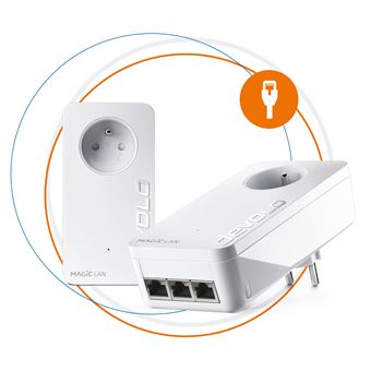 CPL DEVOLO 1200 COMPATIBLE AVEC TOUTES LES BOX MULTIPLIE L'ETHERNET PARTOUT