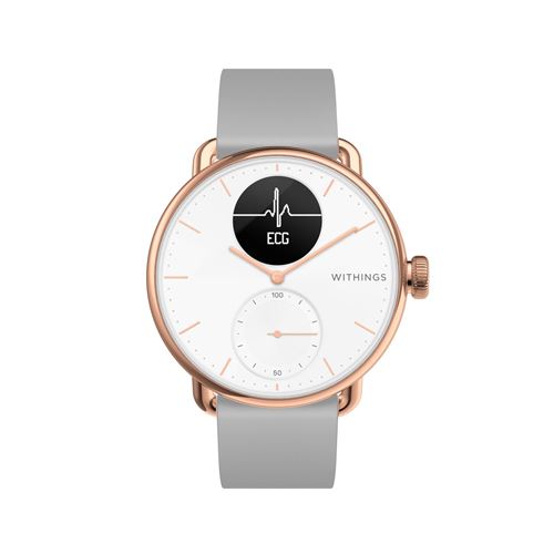 Withings Scanwatch 38 mm Hybride Verbonden Horloge Roos Goud