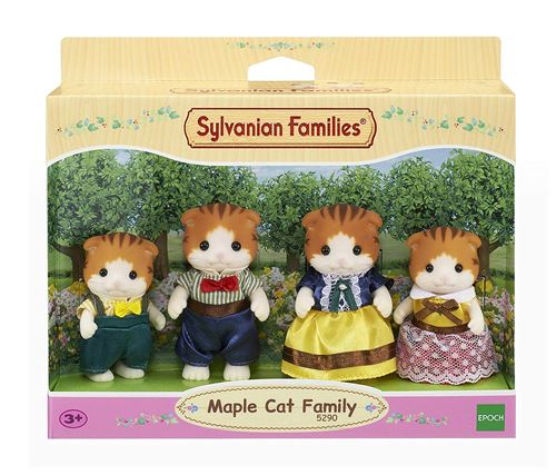 Set de 4 figurines Sylvanian Families 5290 La famille chat roux