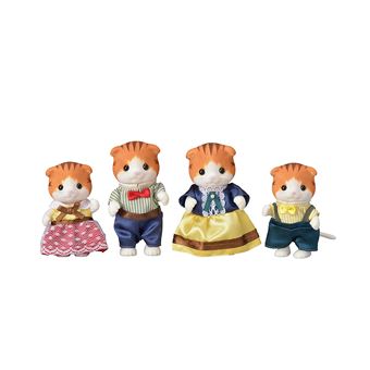 Set De 4 Figurines Sylvanian Families La Famille Chats Roux Moyenne Figurine Achat Prix Fnac