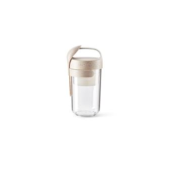 Jar To Go Organic avec cuillère Lékué 0301020V19U150 600 ml Beige