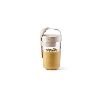 Jar To Go Organic avec cuillère Lékué 0301020V19U150 600 ml Beige