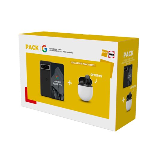 Pack Smartphone Google Pixel 8 Pro 6 7 5G Double nano SIM + Ecouteurs Pixel Buds Pro - vue 1