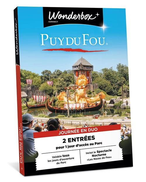 Coffret cadeau Tick’nBox 2 entrées pour 1 journée au Puy du Fou