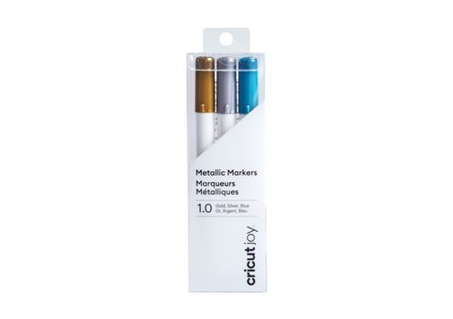 Accessoire Machine de découpe Cricut 3 markers métalliques