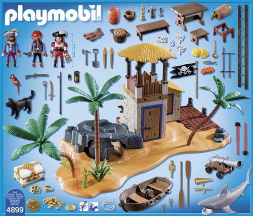 Pirate avec barque et trésor Playmobil 4942 - La Grande Récré