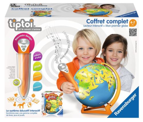 Coffret Complet Ravensburger Tiptoi® Lecteur Interactif Et Mon 1Er Globe