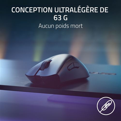 Souris gaming sans fil Razer DeathAdder V3 Pro Noir - Souris