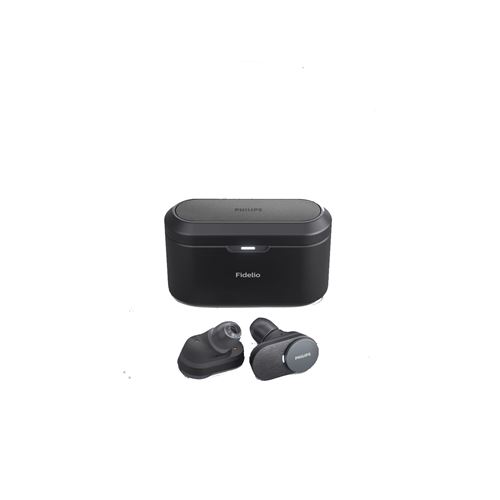 Philips Noir Ecouteurs Intra-Auriculaires À Réduction Du Bruit Sans Fil Fidelio T1bk Bluetooth True Wireless