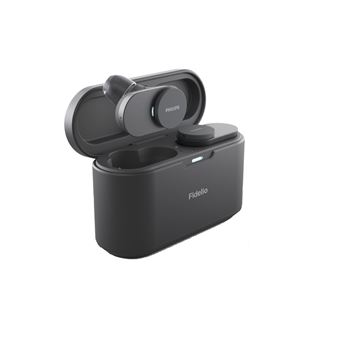 Ecouteurs intra-auriculaires à réduction du bruit sans fil Philips Fidelio T1BK Bluetooth True Wireless Noir