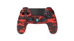 Manette Gaming sans fil Bluetooth pour PS4 Under Control Rouge camo