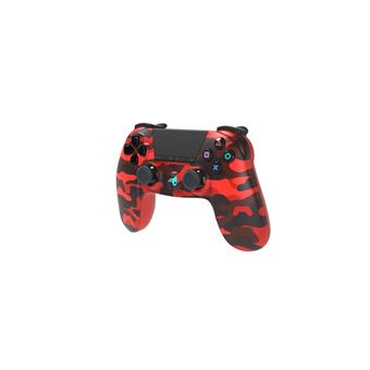 Manette Gaming sans fil Bluetooth pour PS4 Under Control Rouge camo