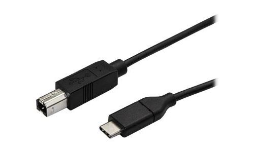 Druckerkabel USB-C zu USB-B 1,8 M Schwarz
