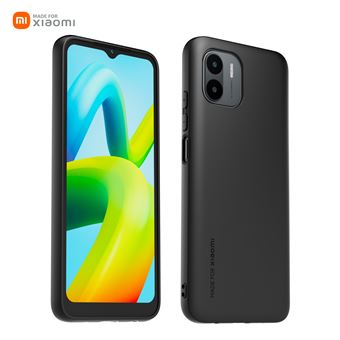 Pack Coque Made For Xiaomi TPU Noir + Verre trempé Transparent pour Redmi A1