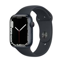 Apple Watch Series 7 GPS, boîtier Aluminium Minuit 45mm avec Bracelet Sport Minuit