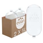 Lot de 2 Bulles d’eau minérale naturelle evian® (re)new 2 x 5L