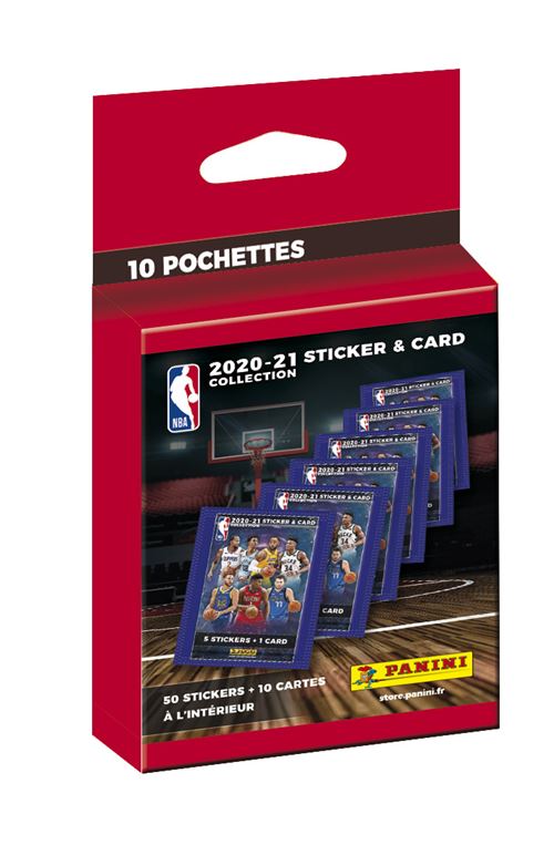 Blister de 10 pochettes Panini NBA 2020 2021