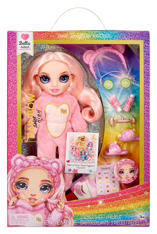 Rainbow High Multicolore Poupée Junior High Pyjama Party Bella