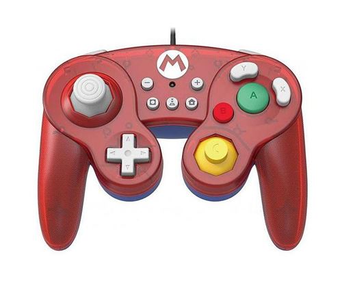 Manette Nintendo Switch Filaire Hori Smash Bros Battle Pad Super Mario Rouge
