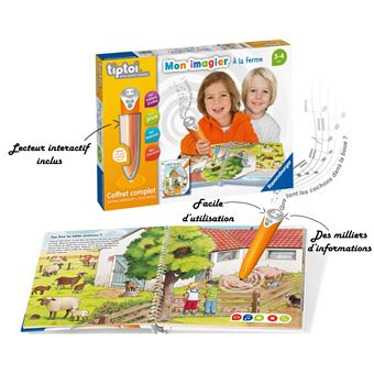 Jeu éducatif Ravensburger Tiptoi® Lecteur et mon imagier à la ferme