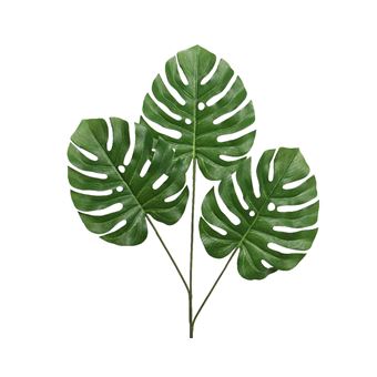 Branche Monstera en polyester Kaemingk