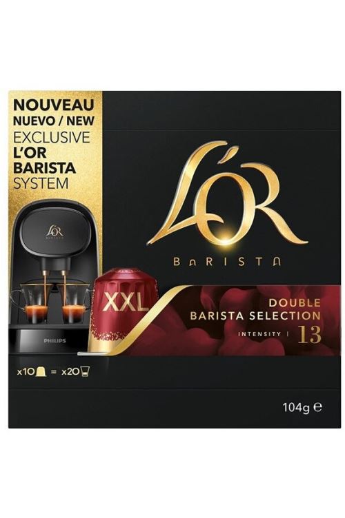 Boîte 10 capsules Maison du café L'Or Double Barista Intensité N°13