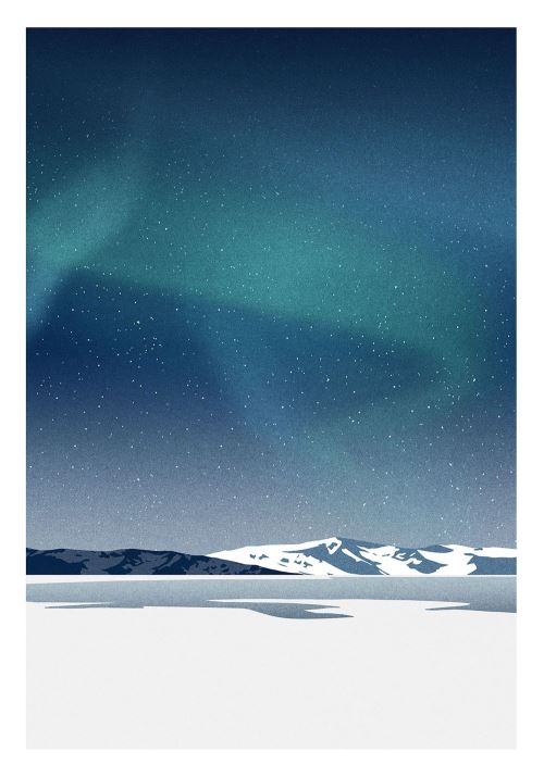 Affiche Sergeant Paper Saariselka 30x42 cm Edition limitée signée