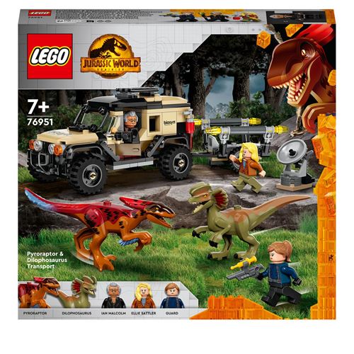 Lego Jurassic World Lego® Jurassic World™ 76951 Le Transport Du Pyroraptor Et Du Dilophosaurus