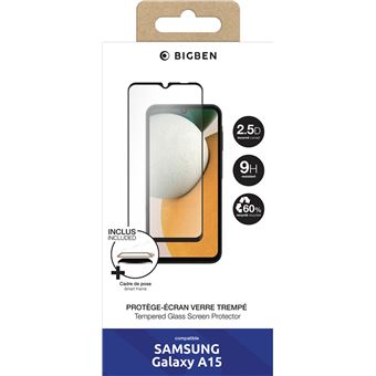 Protection d'écran 2.5D en Verre trempé BigBen Connected pour Samsung  Galaxy A15 4G et 5G Transparent + SmartFrame - Protection d'écran pour  smartphone - Achat & prix