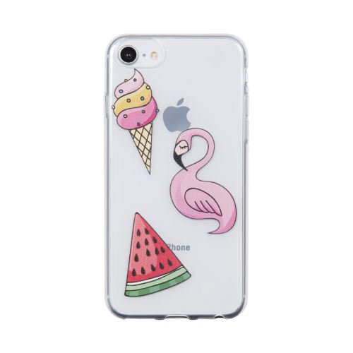 Coque Bbc Patchs Flamand Rose pour iPhone 6, 7 et 8