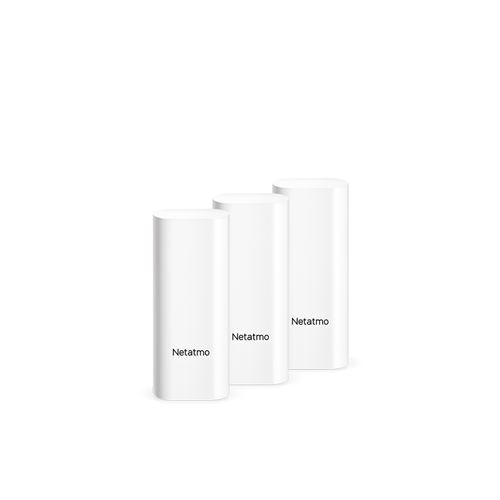 Pack de 3 détecteurs d'ouverture intelligents Netatmo pour portes et fenêtres - vue 1
