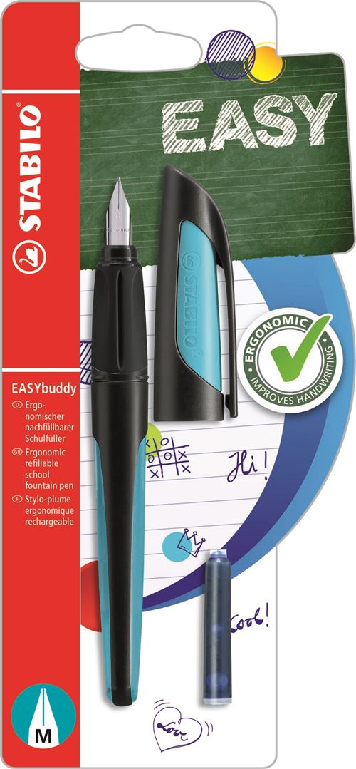 STABILO BL EASYBUDDY AMBI. NOIR/BLEU