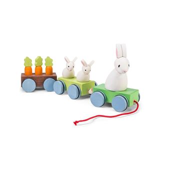 Jouet en bois Le Toy Van Le Train de la Famille Lapin