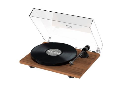Platine Vinyle Pro-Ject E1 Phono Noyer – Préampli Intégré, Cellule AT3600L