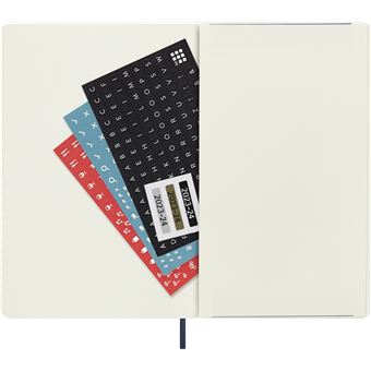 Agenda civil semainier Moleskine Grand Format Bleu Saphir