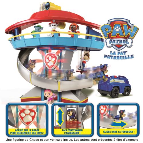 Paw Patrol - 6022632 - Jeu Enfant - Playset Quartier General - La Pat' Patrouille