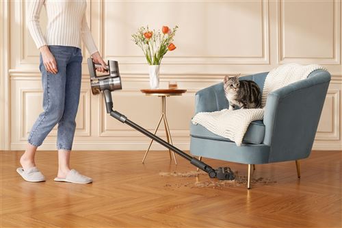 Dreame - R20 Aspirateur balai sans fil - 22 000PA /190AW – Autonomie 90 min – Capacité bac 600 ml – Filtration HEPA 5 étapes – Tête de brosse LED incluse Dreame - R20 Aspirateur balai sans fil - 22 000PA /190AW – Autonomie 90 min – Capacité bac 600 ml – Filtration HEPA 5 étapes – Tête de brosse LED incluse